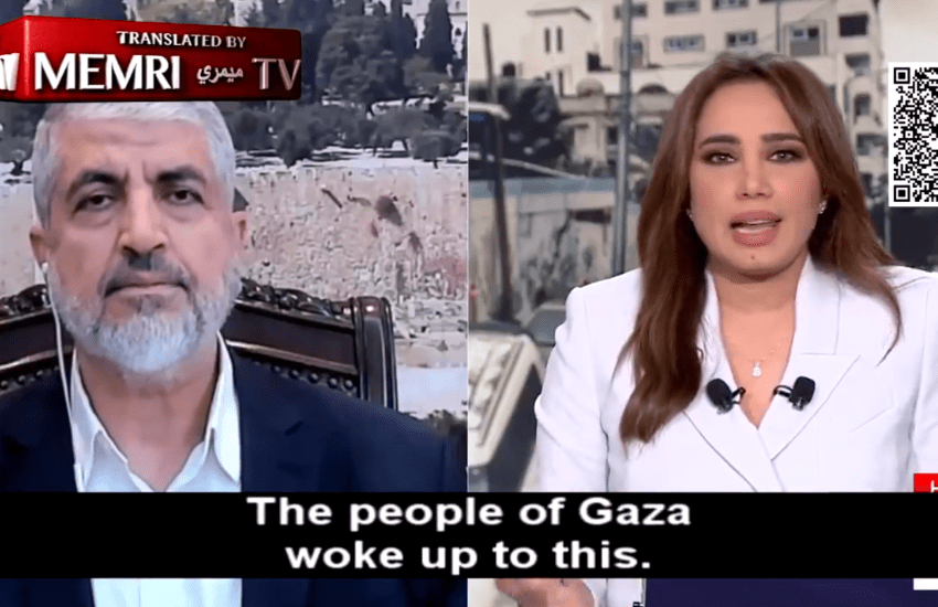 Hamas, uno dei leader messo di fronte ai crimini da una giornalista araba (VIDEO)