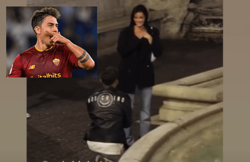 Dybala in ginocchio per Oriana: “Per sempre”