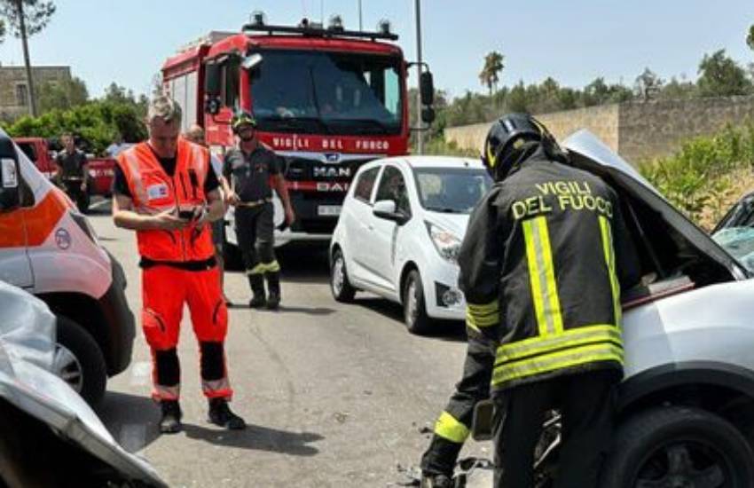 FLASH – Altro incidente a Sezze: un ferito grave per uno scontro su via Ninfina