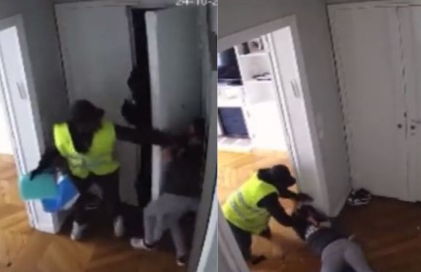 Rapina da “Arancia meccanica” finisce nel caos: finti rider entrano in casa e puntano la pistola in bocca alla baby sitter [VIDEO]