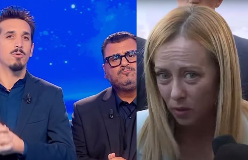 Striscia replica alla Meloni: “Se hai una perdita in casa, non puoi prendertela con l’idraulico che te la fa vedere” [VIDEO]