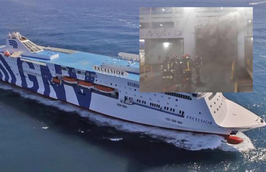 Incendio sul traghetto Palermo-Genova: a bordo anche una scolaresca