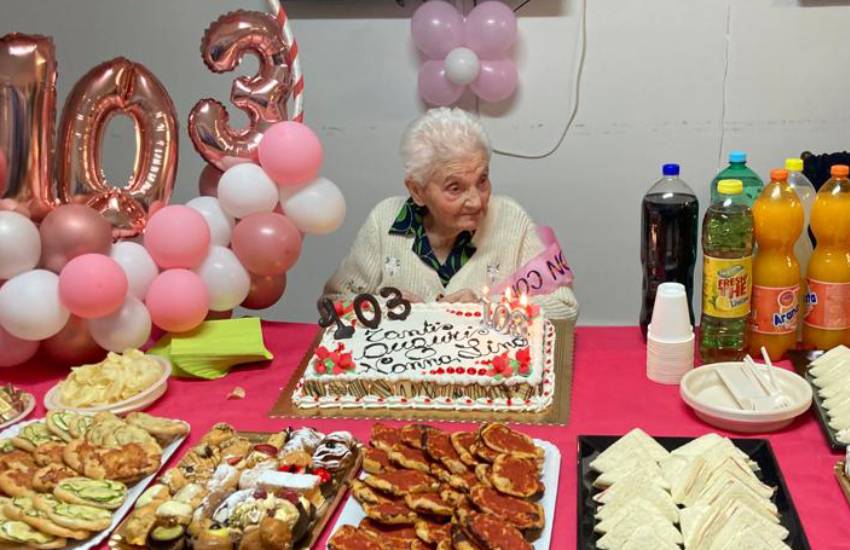 Festa grande a Sezze e Latina Scalo per gli incredibili 103 anni di nonna Filomena