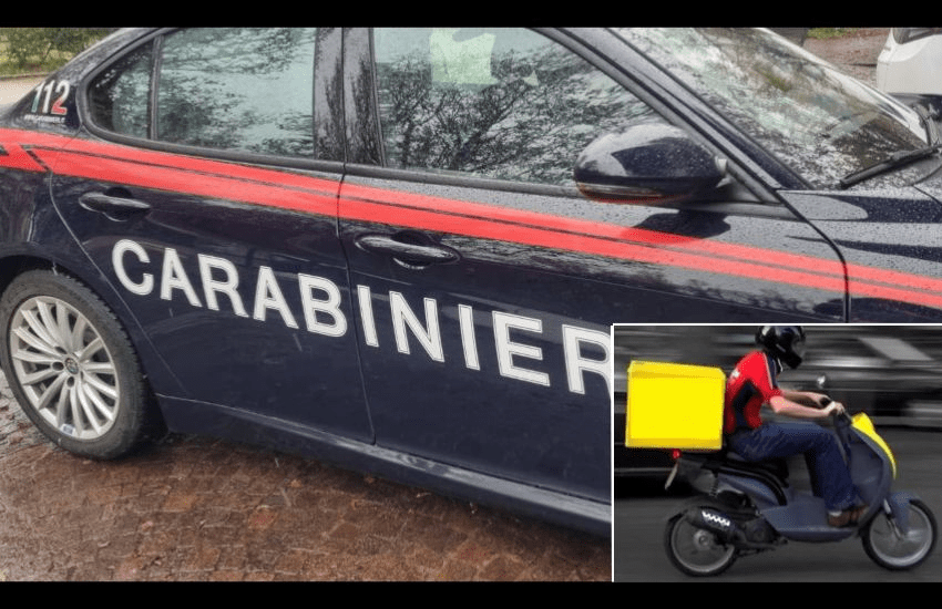 Napoli: rider consegna pizze ai carabinieri con lo spinello in bocca. Patente ritirata e segnalato