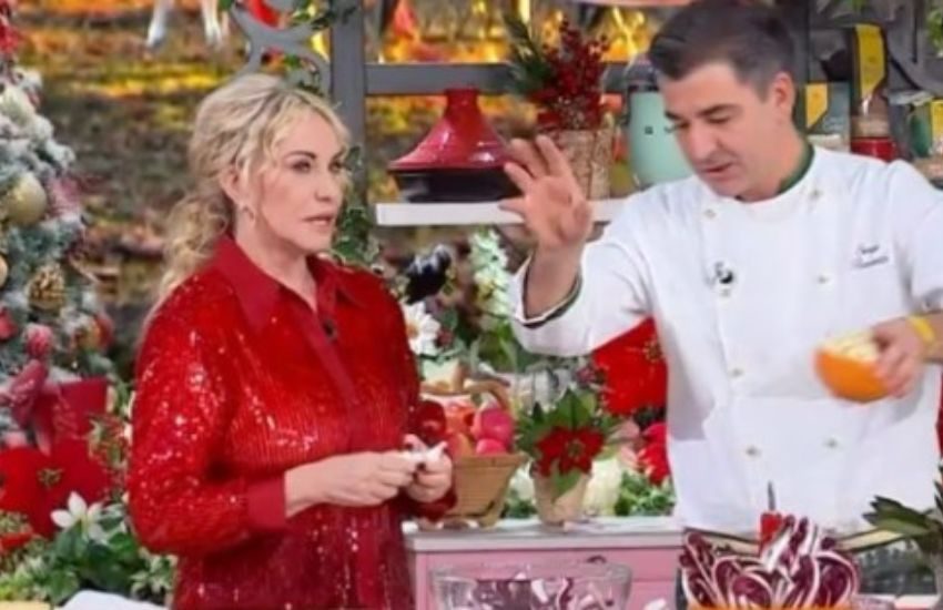 L’imbarazzo di Antonella Clerici dopo la battuta choc dello chef Barzetti: “Farla bere per stordire la preda”