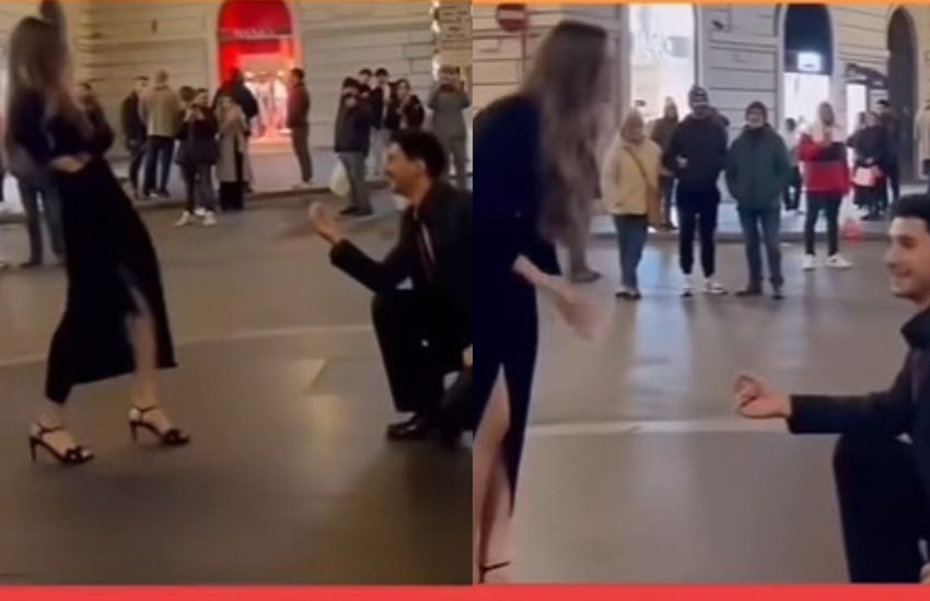 La proposta di matrimonio finisce malissimo: “Ma che c***o fai? No!” [VIDEO]
