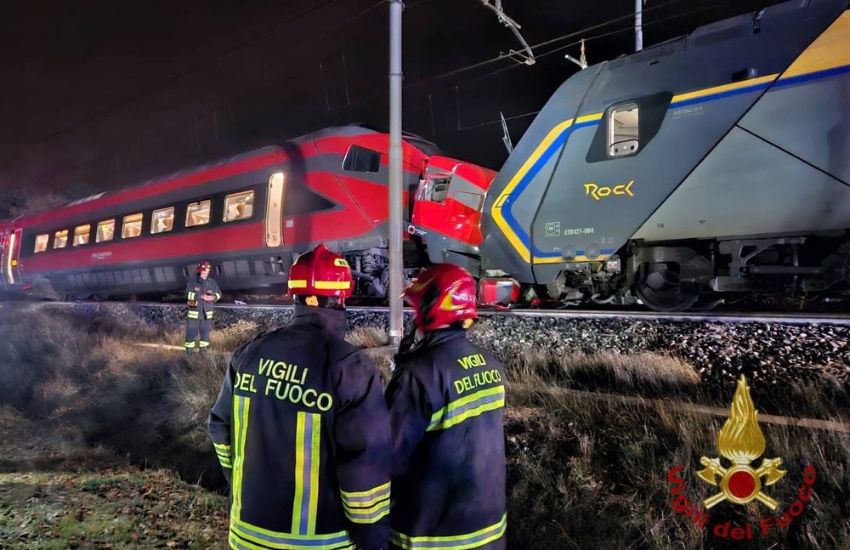 Incidente ferroviario tra due treni sulla Bologna-Rimini: 17 feriti e circolazione nel caos
