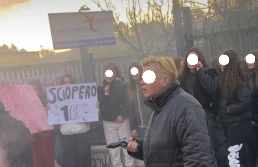 Monterotondo: madre e figlio sparano agli studenti che manifestano