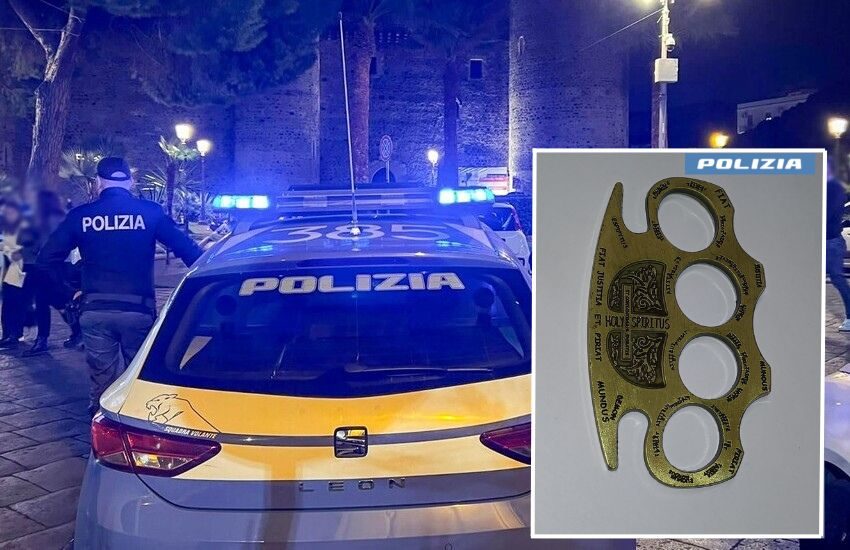 Catania, nasconde un tirapugni nel bagagliaio, denunciato 46enne