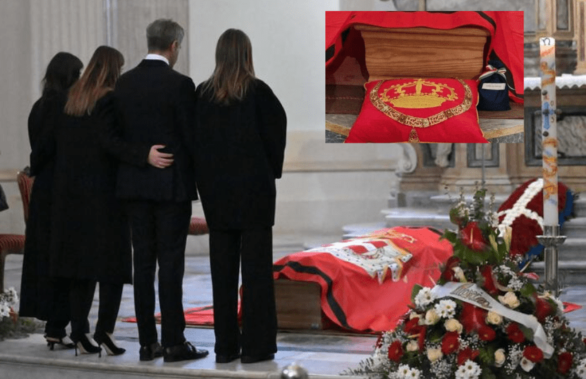 Vittorio Emanuele: l’ultimo abbraccio con la terra di Napoli ai piedi della bara (VIDEO)