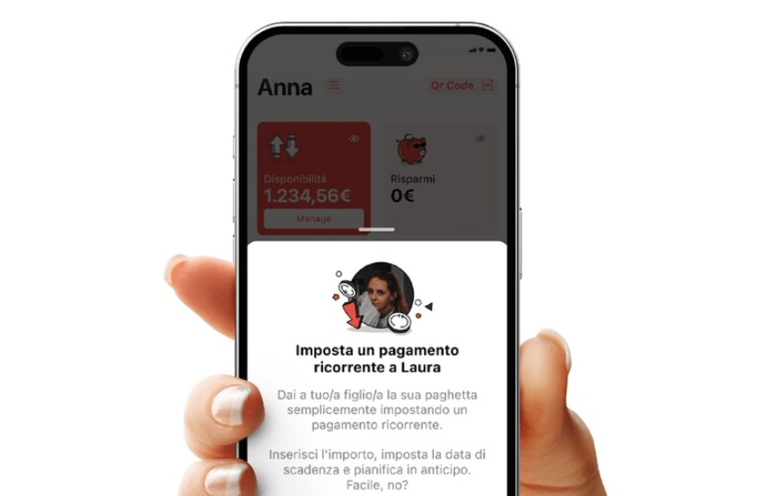 La paghetta diventa digitale: “Il genitore avrà il controllo ultimo”