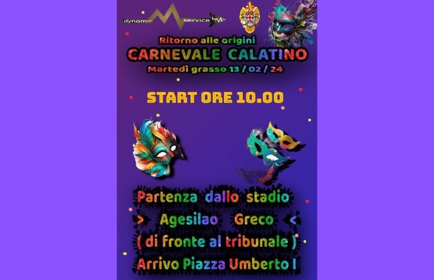Carnevale a Caltagirone, martedì 13 febbraio sfilata per le vie della città e uno spettacolo in maschera