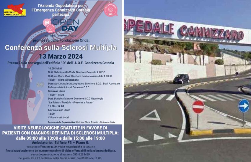 Sclerosi Multipla, visite gratuite all’ospedale Cannizzaro