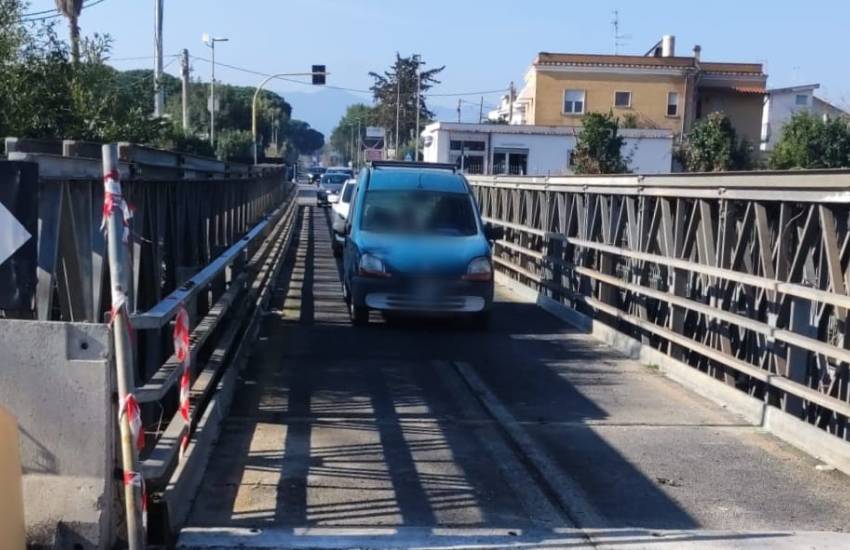 Riaperto al traffico il ponte provvisorio sul Sisto, a Terracina