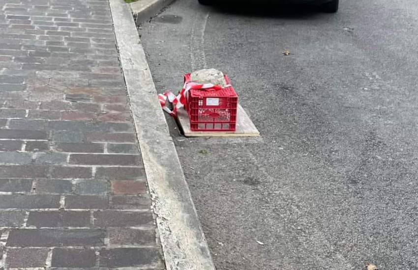 Incastrato dalle immagini delle telecamere di sorveglianza: denunciato “tombinoman” a Sezze