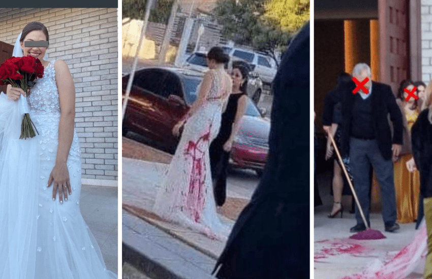 Suocera paga degli uomini per tirare vernice rossa all’abito della sposa: “Non è abbastanza ricca per mio figlio”