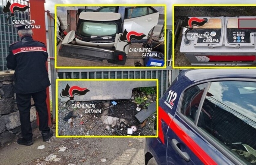 Riposto, i carabinieri seguono il gps di una Range Rover rubata e scoprono ‘centro’ di smontaggio