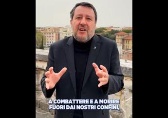 Salvini: “Leader europei che parlano di guerra e mandare soldati sono un pericolo”