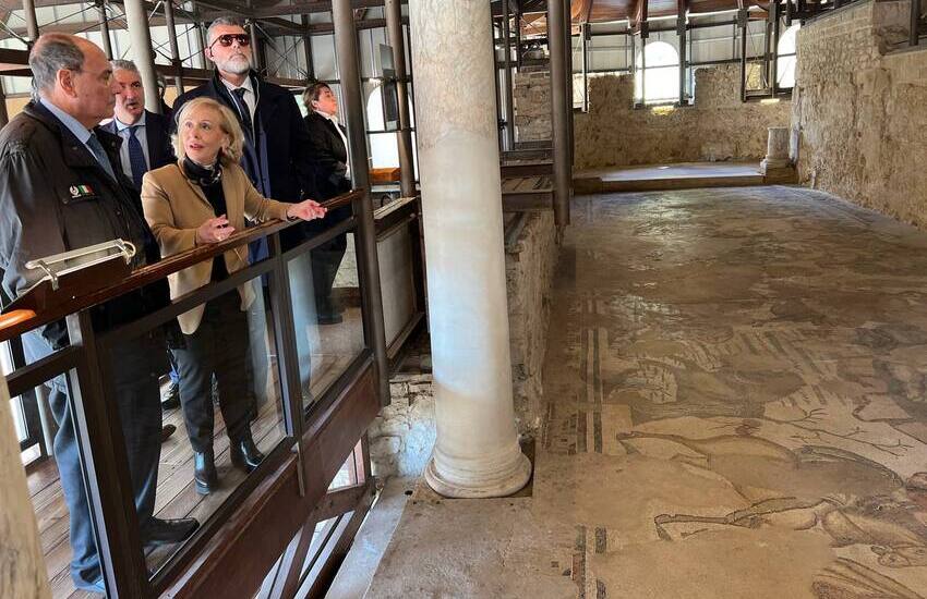 Piazza Armerina, Schifani alla Villa romana del Casale: “Subito soluzione per risolvere criticità”