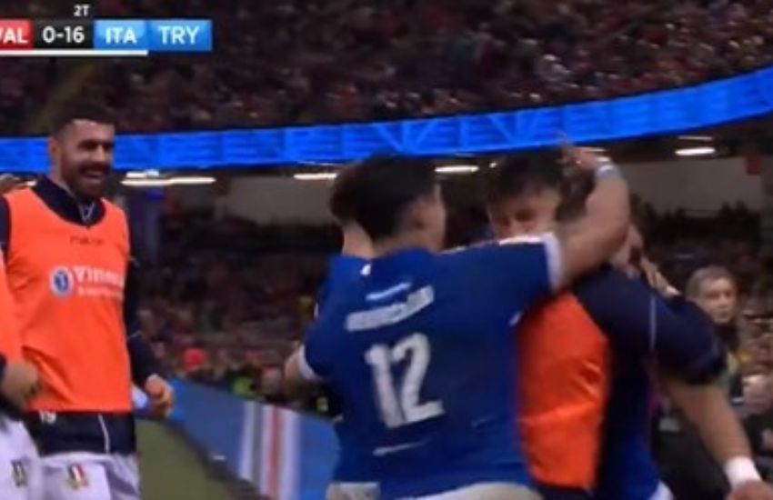 Straordinaria impresa dell’Italia di rugby: battuto il Galles 24-21. Azzurri nella storia del Sei Nazioni