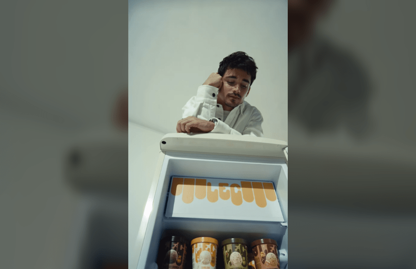 Leclerc lancia il suo gelato: “Perché resistere?” (VIDEO)