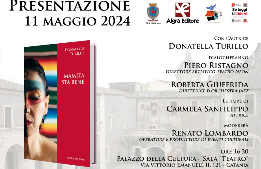 Romanzo d’esordio per Donatella Turillo: sabato, 11 maggio, la presentazione di ‘Mamita Sta Bene’