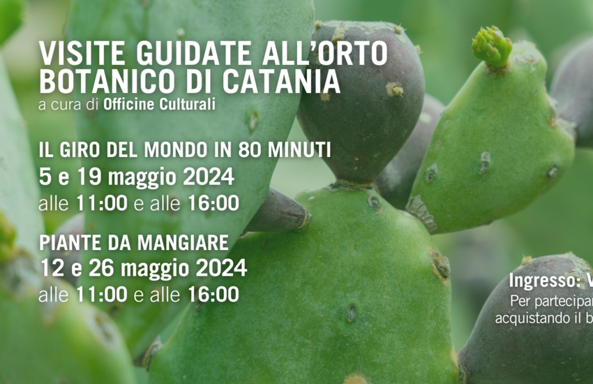 Catania, Orto Botanico: “Il giro del mondo in 80 minuti” e “Piante da mangiare”