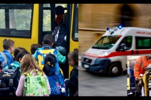 Malore alla guida dello scuolabus: autista fa scendere i bimbi, poi si schianta e muore