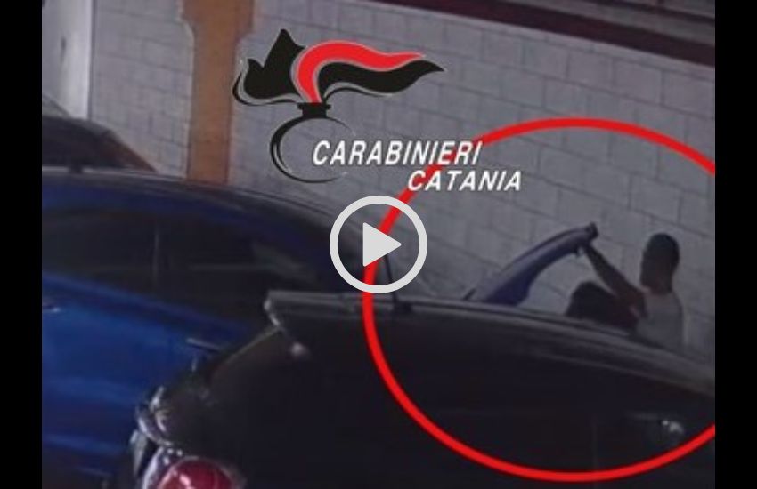 Gravina di Catania, ruba all’interno del parcheggio del katane, arrestato 34enne – (Video)