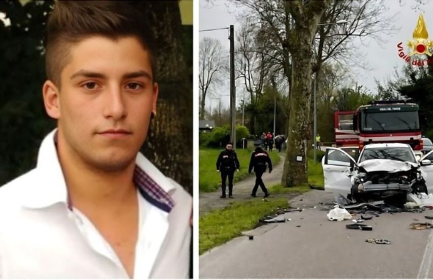 La tragica morte di un 28enne di Salgareda: le telecamere riprendono il terribile schianto in auto