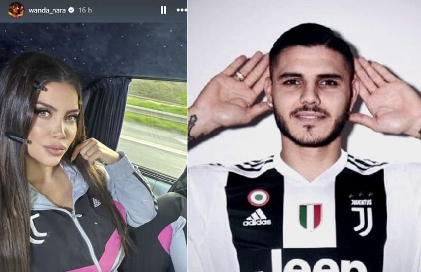 Wanda Nara Posta una foto con la tuta della Juventus. Mauro Icardi torna in Serie A?