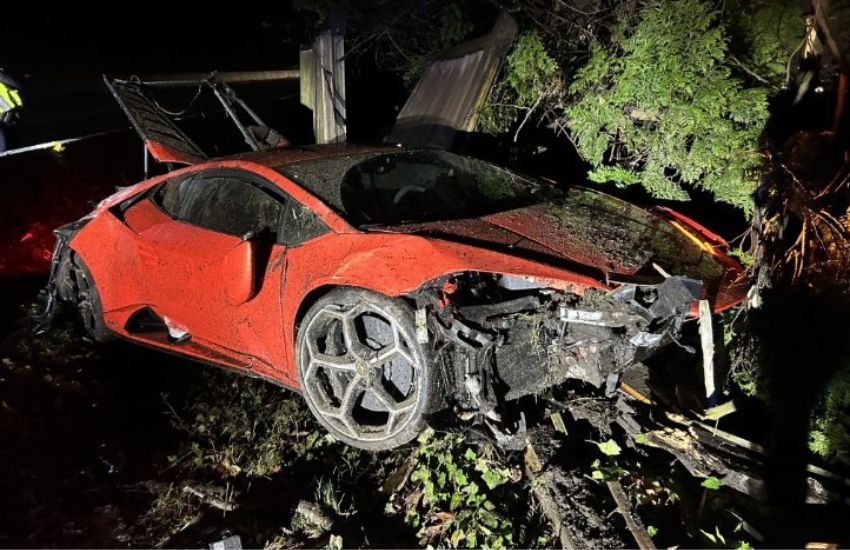 Lamborghini da 300.000 euro distrutta in un incidente, la polizia resta a bocca aperta quando scopre chi c’era alla guida