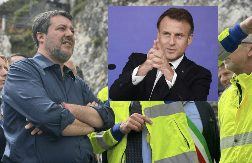 Salvini attacca Macron: “E’ un pericoloso guerrafondaio”