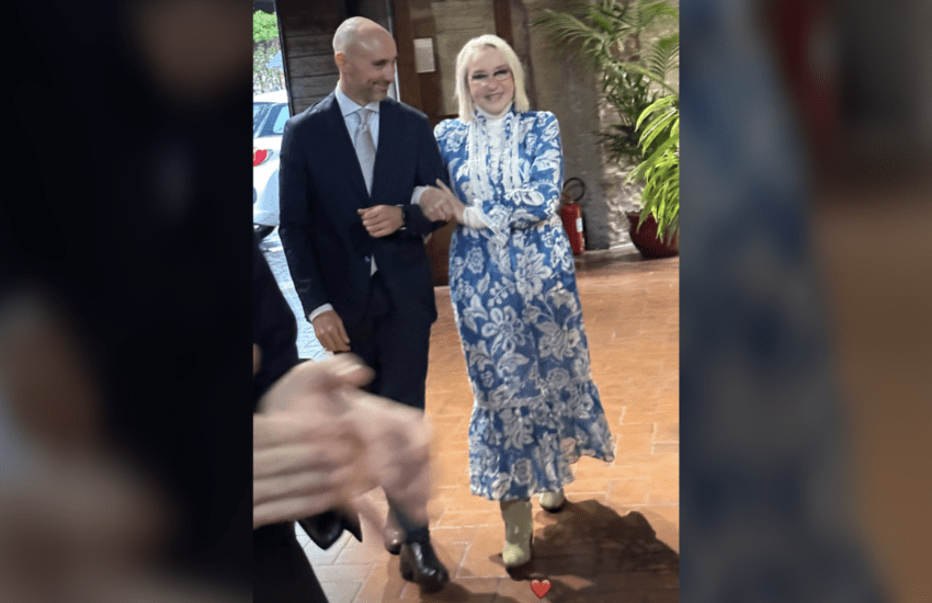 Eleonora Giorgi più forte della malattia: accompagna il figlio all’altare