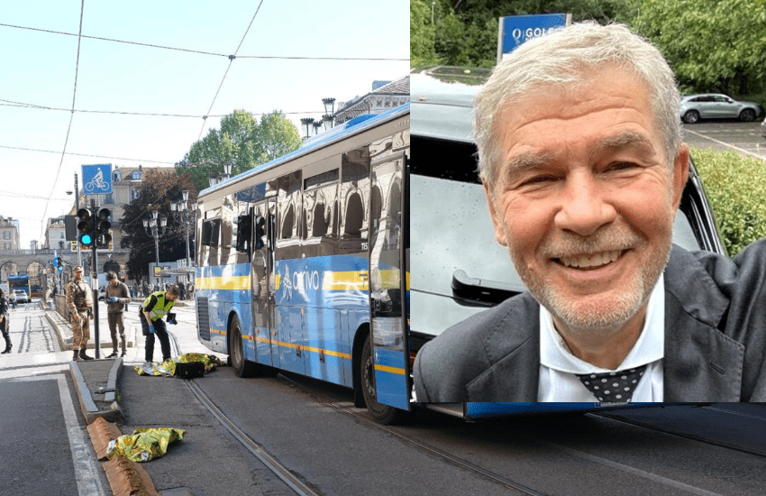 Torino: l’imprenditore Valentino Ganz ucciso da un bus di linea (VIDEO)