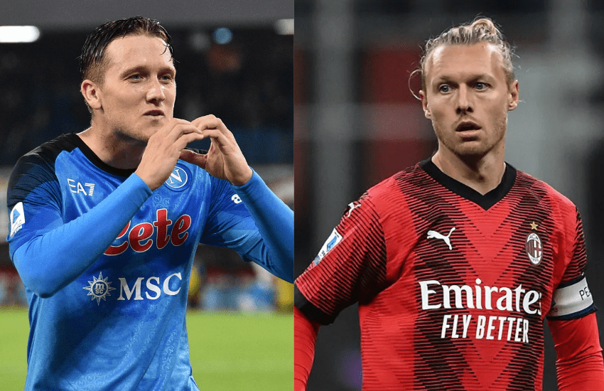 Napoli e Milan: i commoventi addii di Zielinski e Kjaer (VIDEO)