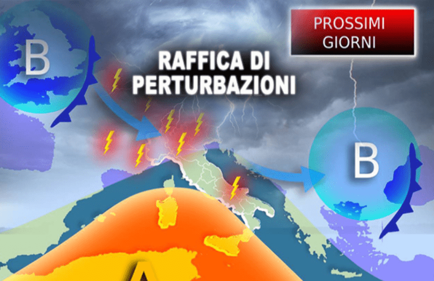 Meteo: settimana caratterizzata dal maltempo