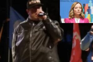 Insulto choc del rapper a Giorgia Meloni: “Riviviamo il fascismo grazie a quella b…”