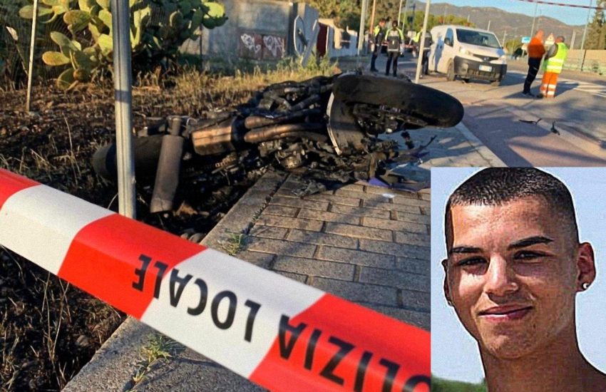 Sardegna: muore a 22 anni sulla moto che si schianta e prende fuoco