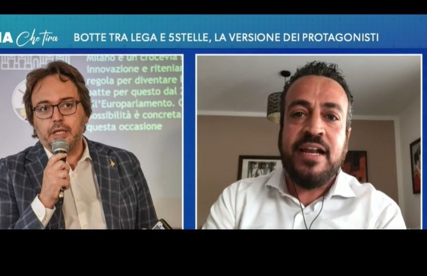 Secondo round tra il grillino Donno e il leghista Iezzi: altro che pace! Ennesima scazzottata verbale in diretta tv