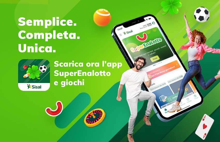 SuperEnalotto e giochi: il divertimento non ha limiti con la nuova app di Sisal!