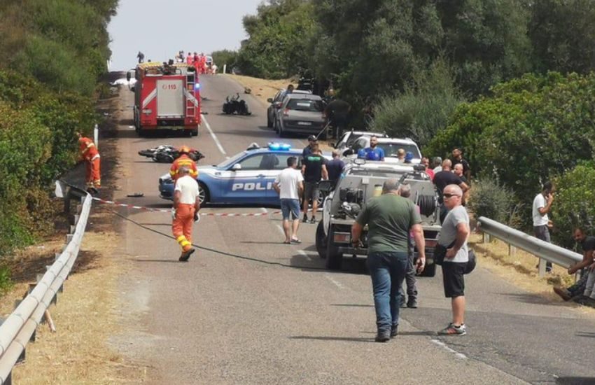 Paulilatino, tragica gita fuori porta: morti tre motociclisti in un terribile incidente