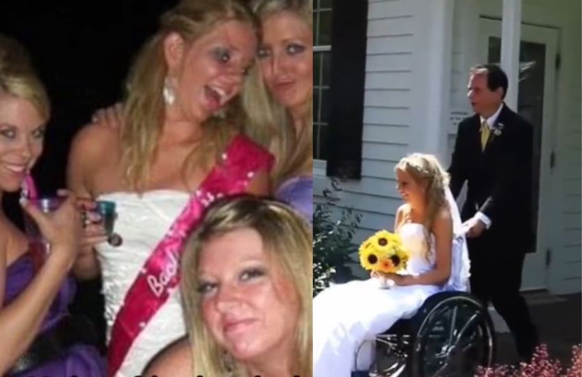 Costretta su una sedia a rotelle dopo uno scherzo di un’amica, ma la vuole comunque come damigella [VIDEO]