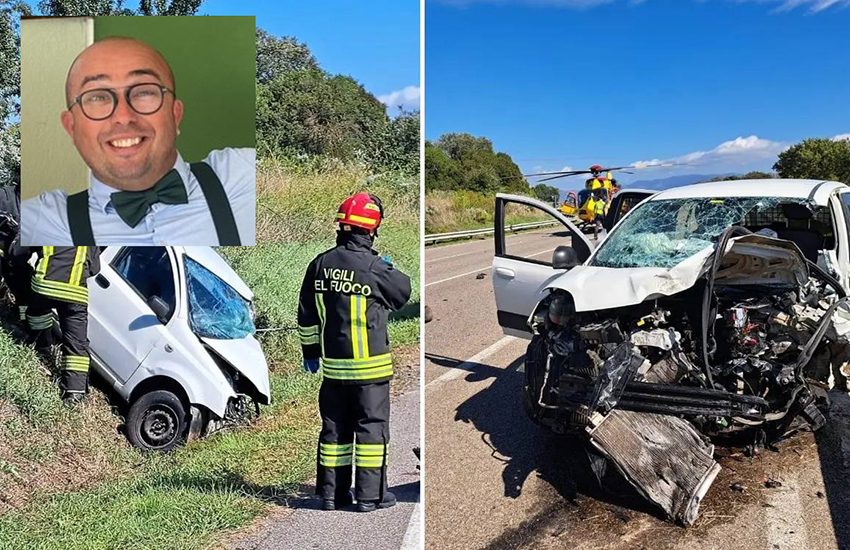 Sardegna: muore a 48 anni nello scontro frontale tra due auto