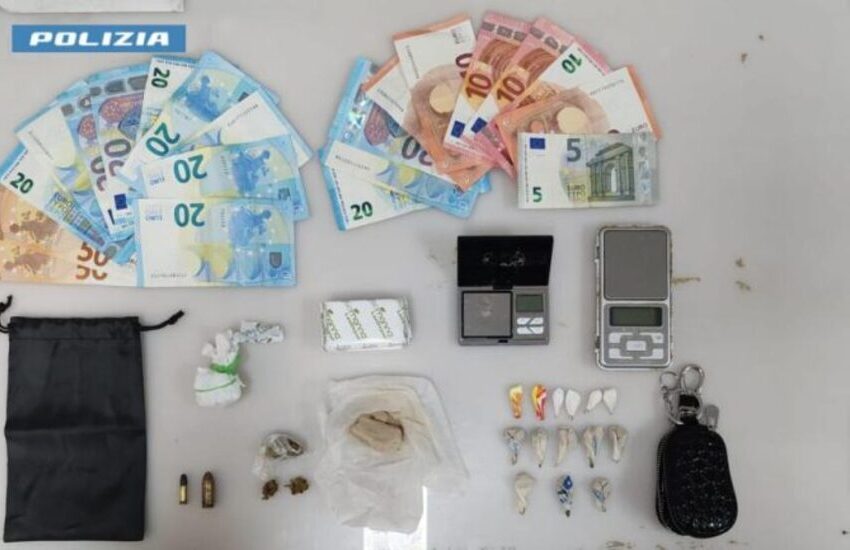 Spaccio nel Salento. La Polizia cerca armi e invece trova della droga, arrestata una coppia