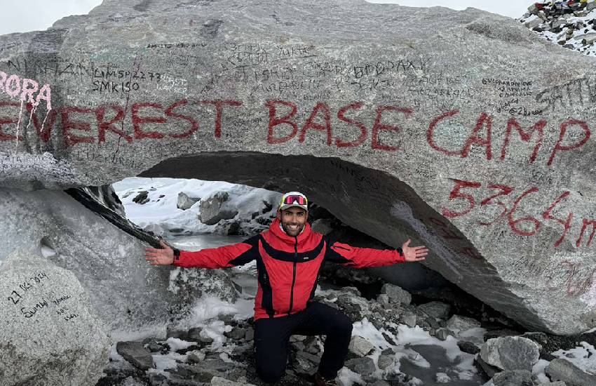 Lo straordinario viaggio di Daniele, dalla provincia di Latina all’Everest. Con dedica al suo mentore Nardi