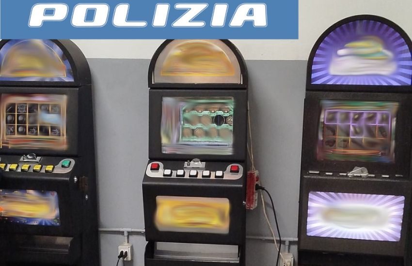 Librino, la polizia sequestra una sala giochi abusiva e denuncia il titolare anche per furto di energia elettrica
