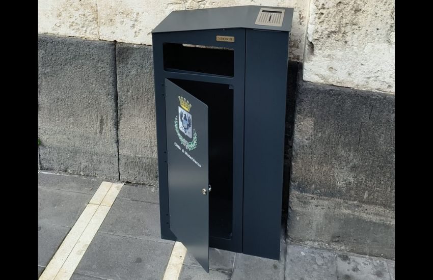 Misterbianco, avviata installazione di 300 cestini porta-rifiuti di ultima generazione