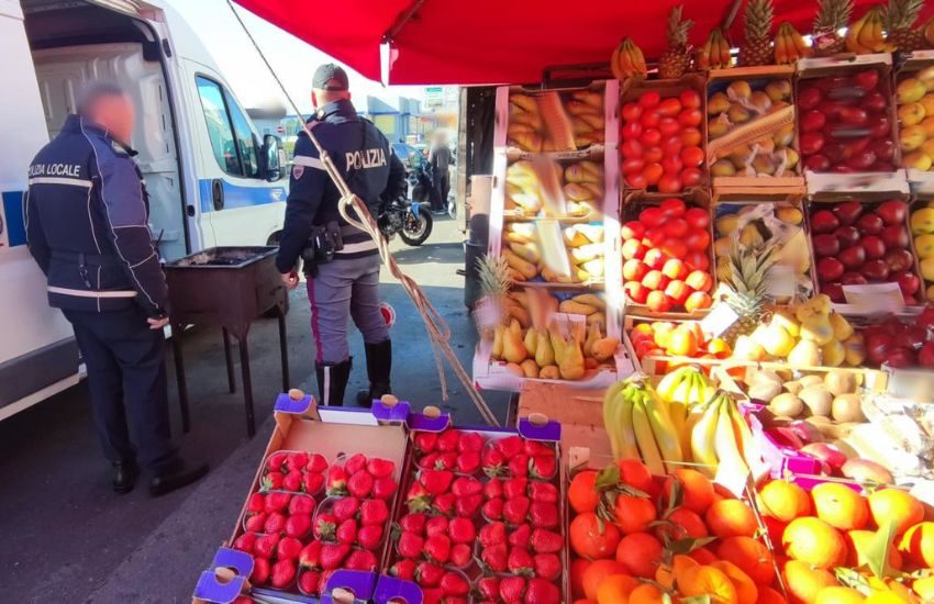 Catania, 2 ambulanti di carciofi e telline abusivi sanzionati nella zona del “Faro Biscari”