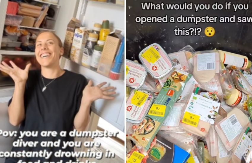 “Faccio la spesa rovistando nella spazzatura, così risparmio e viaggio. Non vado al supermercato da anni”